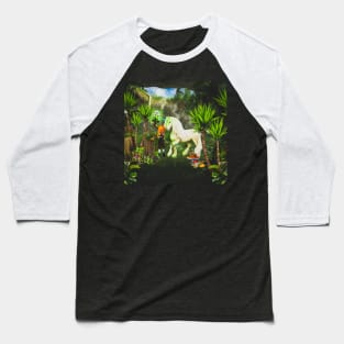 Beautiful unicorn with fairy Baseball T-Shirt